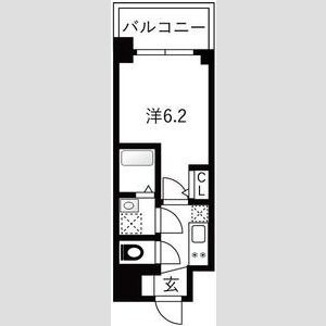 エスリードレジデンス　ザ・グラン大阪福島クラス　仲介手数料無料の間取り