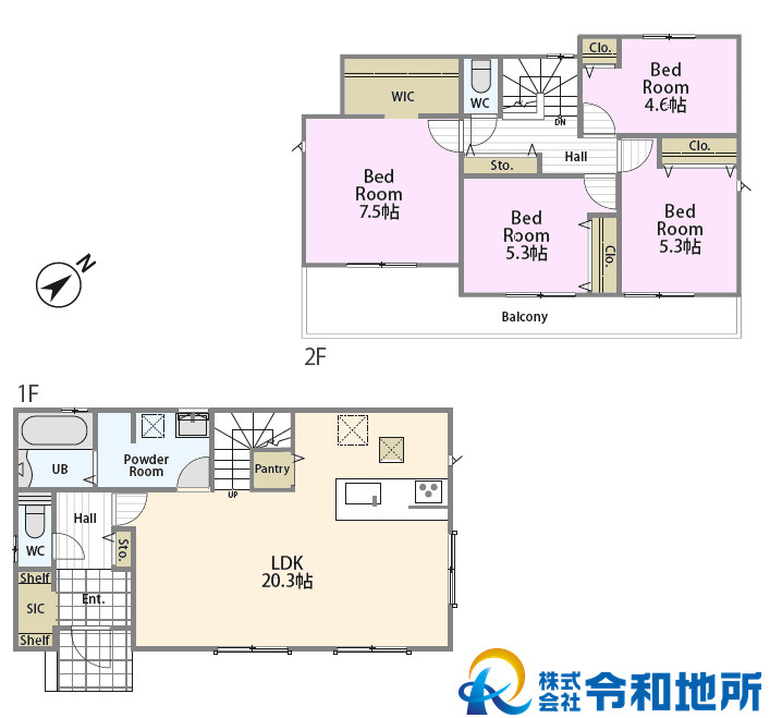 新築戸建　茅ヶ崎市芹沢の間取り