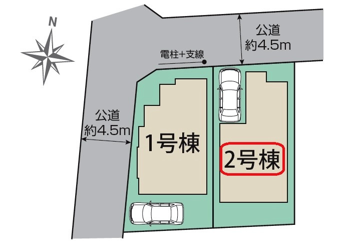 所沢市向陽町・全2棟　新築一戸建　2号棟　～16.7帖～の設備