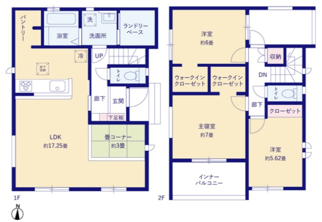 南城市玉城親慶原（全2棟）の間取り|1号棟　2988万円