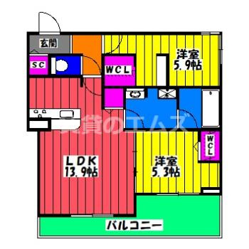 【間取り】 | ＧｒａｎｄＶａｌｌｅｙ博多 | ＧｒａｎｄＶａｌｌｅｙ博多の間取り