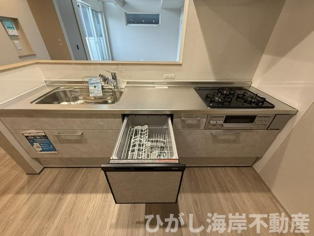 茅ヶ崎市西久保　新築戸建　全4棟のキッチン|食洗器付きシステムキッチン