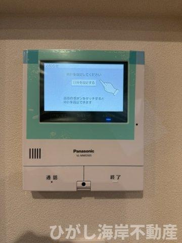 茅ヶ崎市西久保　新築戸建　全4棟のセキュリティ|TVモニター付きインターフォン