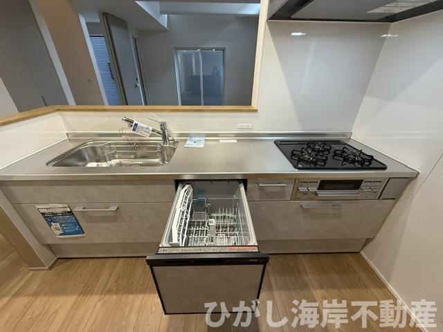 茅ヶ崎市西久保　新築戸建　全4棟のキッチン|食洗器付きシステムキッチン