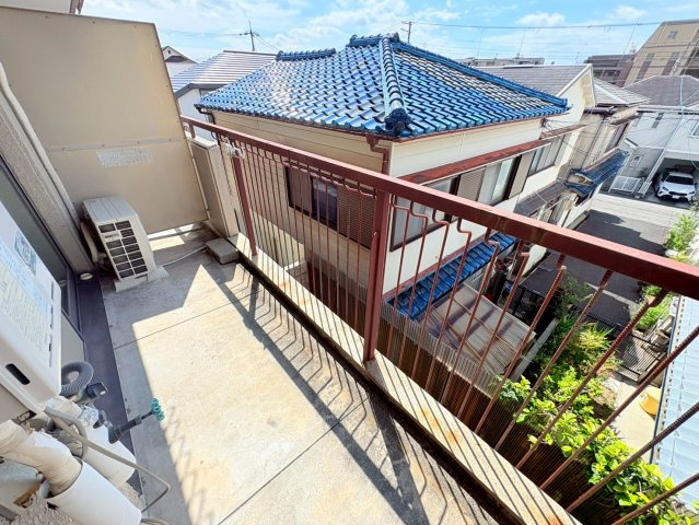 神戸市東灘区森北町４丁目の賃貸マンションのバルコニー