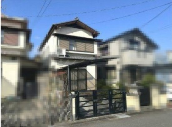 長岡京市今里川原の前面道路含む現地写真|接道間口約6.3m。広々としています！