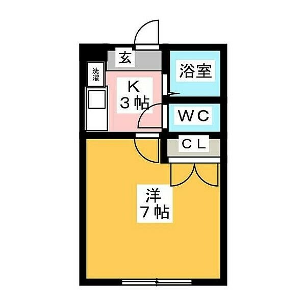 西岡崎フロイデの間取り