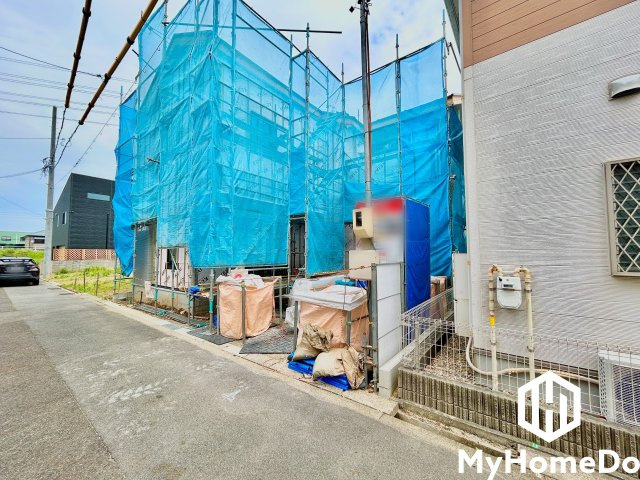 北区西味鋺3丁目　3期の前面道路含む現地写真|5月3日  現場写真