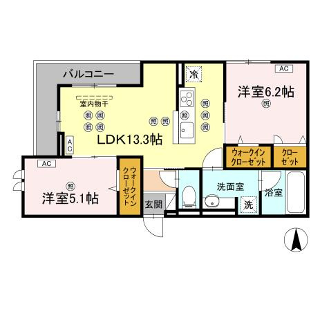 GraceCourtの間取り