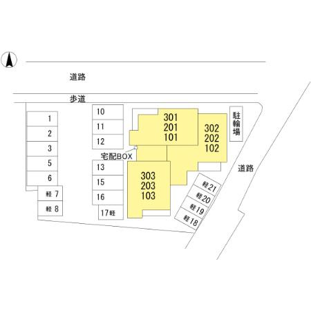 GraceCourtの区画図