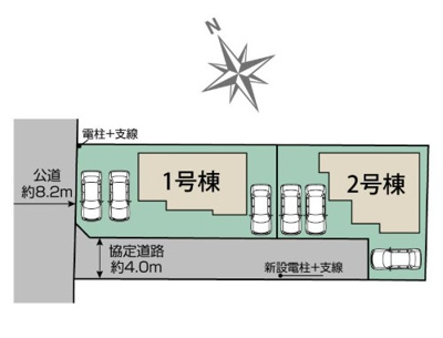 【区画図】 | blooming garden本庄市小島南1丁目　新築住宅