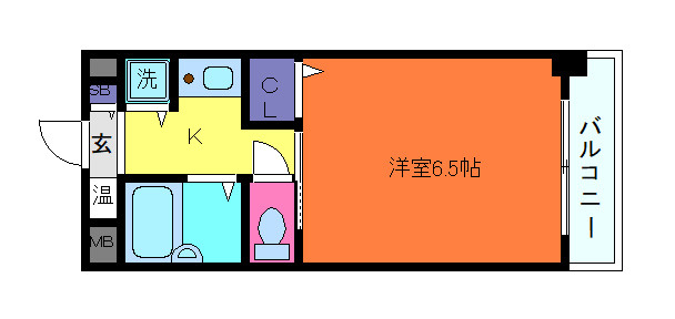 フレイランス六甲の間取り