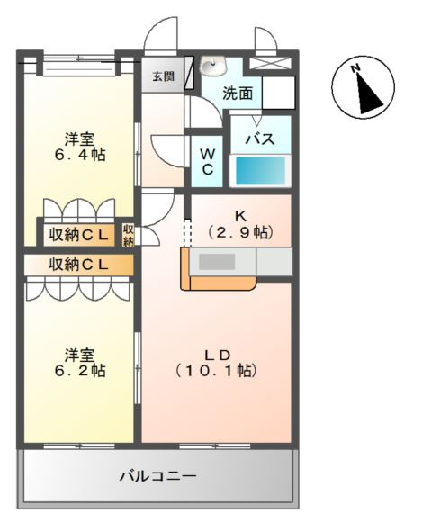 ファームタウン桜の間取り