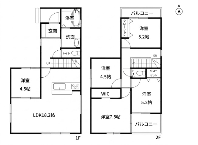 【間取り】 | 東海市加木屋町1期二号棟【仲介手数料0円】