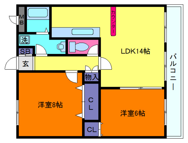 デュコムワイズの間取り