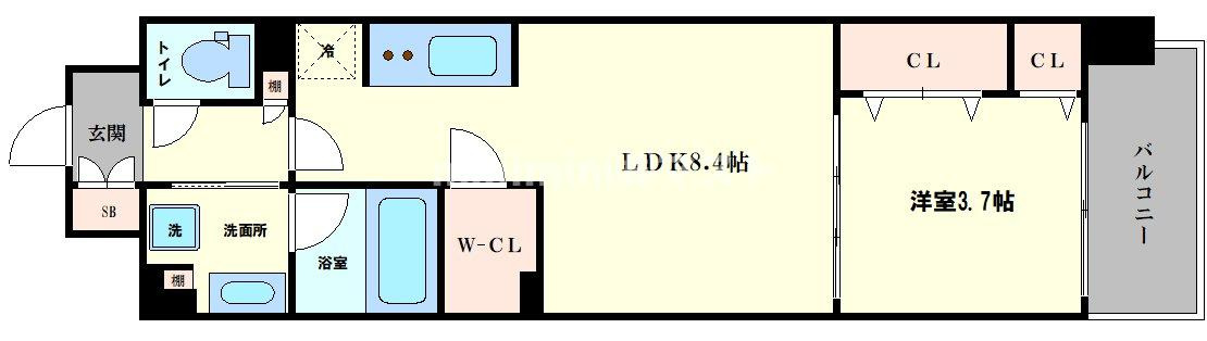 アーバネックス同心Ⅱの間取り