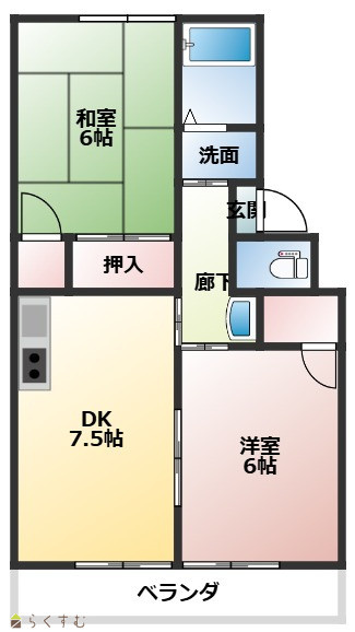 ハウスチトセの間取り