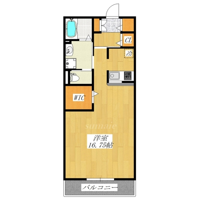 ヴィラージュシャルマンⅢの間取り|東向きのお部屋です☆