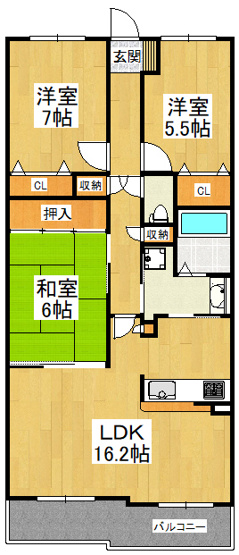 【間取り】 | コート北野田サウスヒルズ