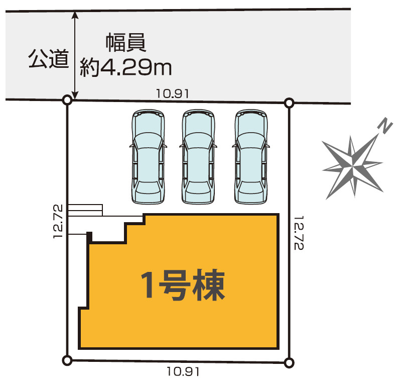 静岡市駿河区曲金2期　全1棟の区画図