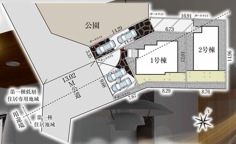 グラファーレ四街道市千代田３丁目６期の区画図