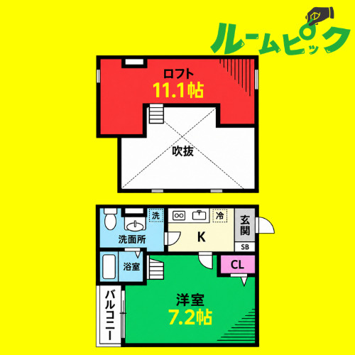 パルティーレ　名古屋市賃貸　仲介手数料無料の間取り
