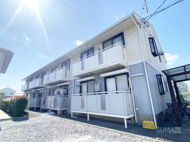 クレセントハイムの外観|2階建てのアパート！