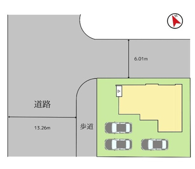 【区画図】 | 【新築分譲住宅　～ LIGARE　リガーレ～　】寒河江市日田　1期1棟 | 全1棟の分譲住宅です♪