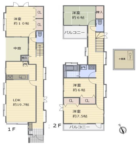 東村山市久米川町1丁目　中古一戸建　～中庭のあるお家～