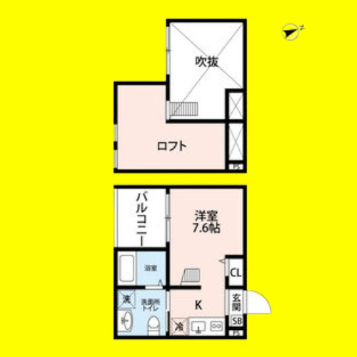 Haus　Ruhe　高畑(ハウスルーエタカバタ　名古屋市賃貸　仲介手数料無料の間取り