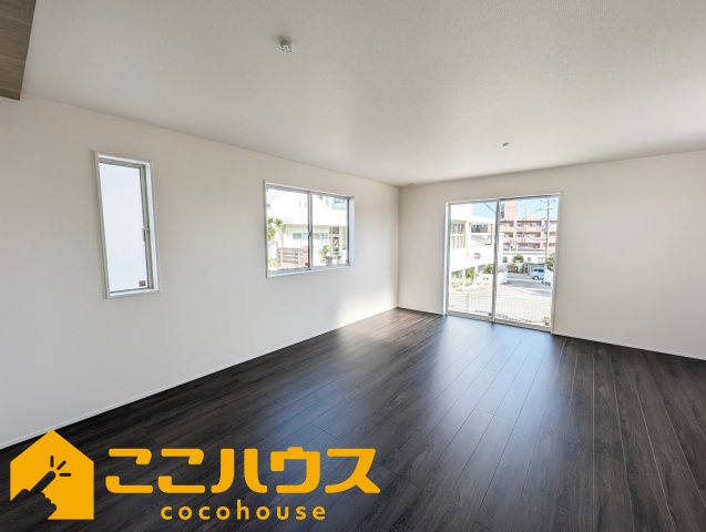 南城市玉城親慶原　新築戸建て　全2棟　2号棟の居間・リビング|LDK19帖