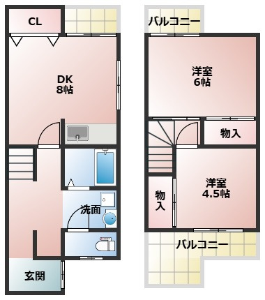 【間取り】 | 高柳貸家