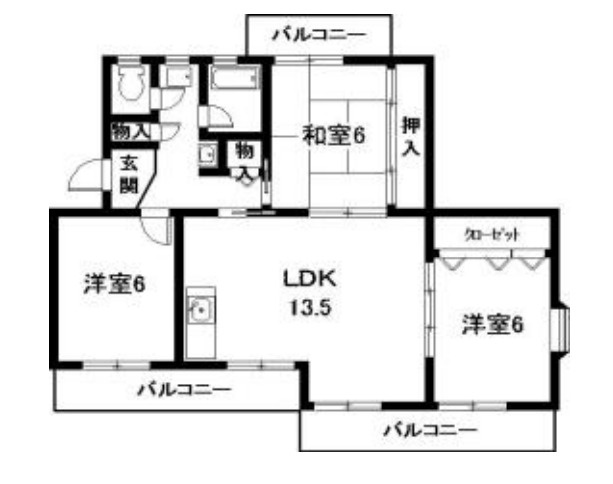 シャトー南の間取り