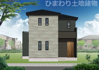 【外観】 | 秦野市三屋  1号棟 第1 | イメージパース（完成時に現況と異なる場合は現況優先となります）