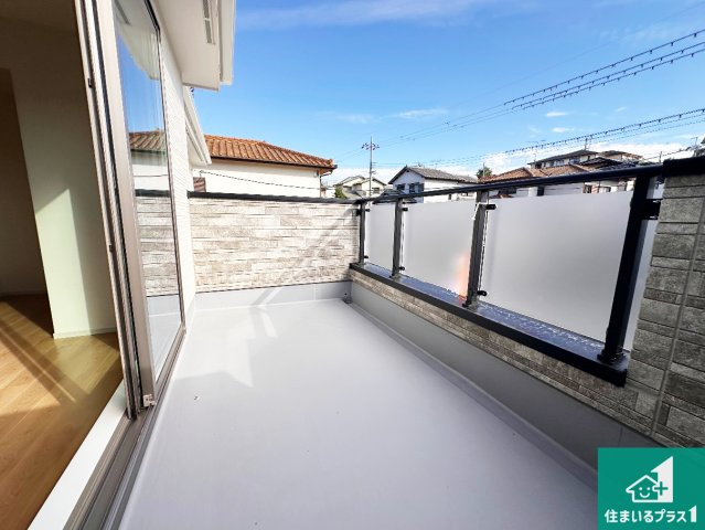 神戸市西区秋葉台　第4期　新築一戸建てのバルコニー|日当たりのよいバルコニー！お部屋が開放的に！