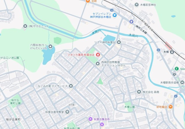 神戸市西区秋葉台　第4期　新築一戸建ての地図