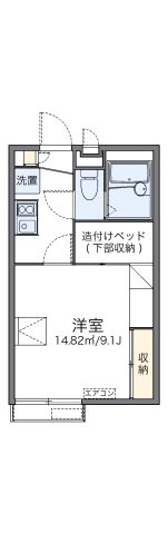 レオパレスシャンテ北舞子の間取り