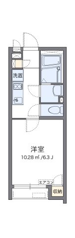 クレイノ未来神戸の間取り|代表的な間取のため実際の間取とは異なる場合があります
