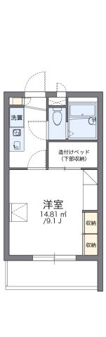 レオパレスグリーンヒルズの間取り