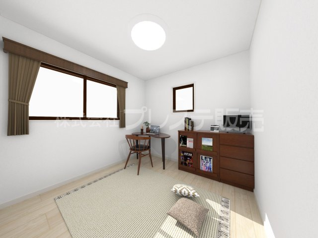 奈良市平松４丁目の新築一戸建 全７区画の洋室|１号地１階洋室完成イメージ／南向きですので、陽あたり良好です♪