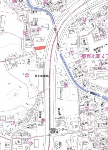 【地図】 | 売地　高知市薊野北町2丁目　＠35