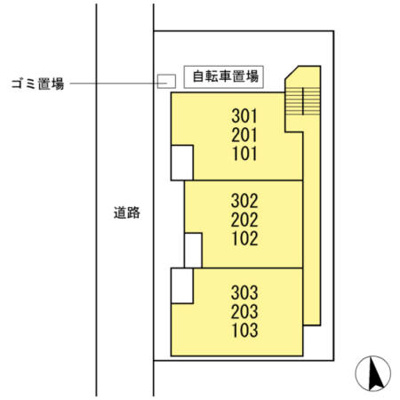 【区画図】 | メルベイユ浜田山