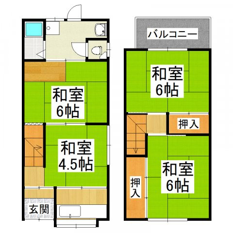 【間取り】 | 堺市東区菩提町3丁戸建