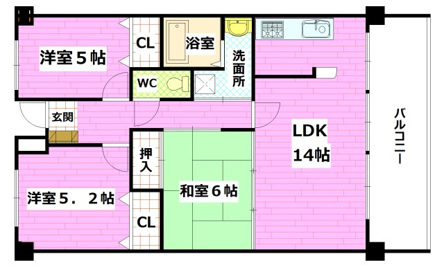 グランコート坂の間取り
