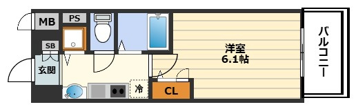 プレサンス天満橋アンジェの間取り
