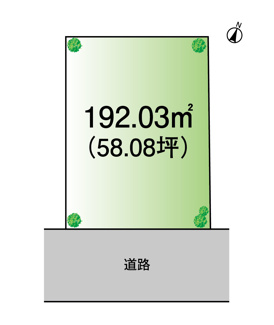【土地図】 | グランファミーロみそら4丁目 | ※売買は公簿面積となります。