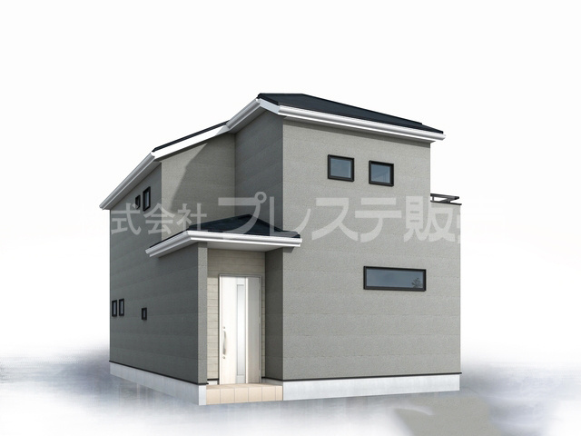 奈良市平松４丁目の新築一戸建 全７区画の完成予想図|３号地建物完成イメージ／ご内覧いただけるモデルハウスもあります♪※現地に係員は常駐しておりません。