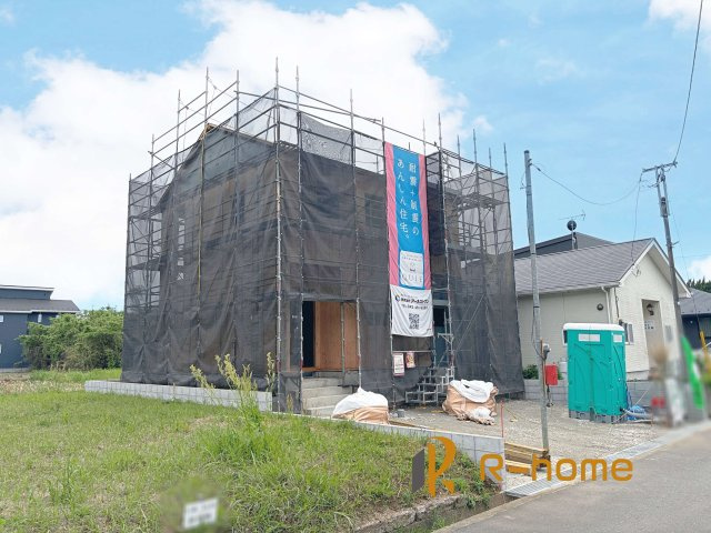 つくば市安食第2　新築戸建て　1号棟の外観|2026年6月完成予定！近隣の同仕様完成物件をご見学いただけます♪
