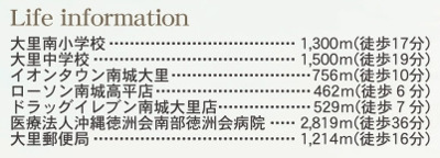 【周辺】 | 南城市大里高平（全3棟）2号棟 | 周辺♪