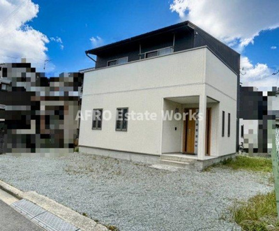 【外観】 | 姫路市 網干区新在家売り戸建 | 庭が広く外構は手を入れていないので、自由に施工が可能！